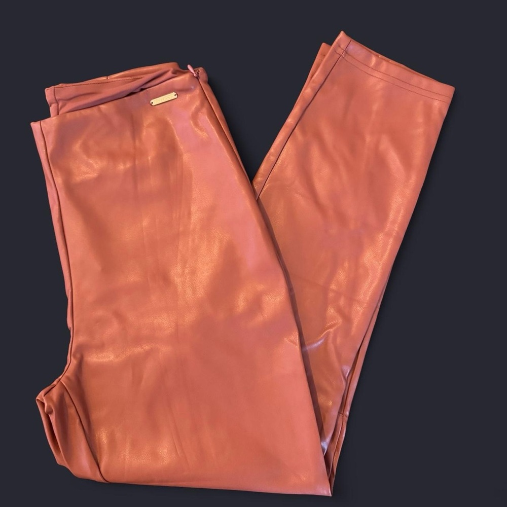 Fabletics Brown Vegan Leather Pants